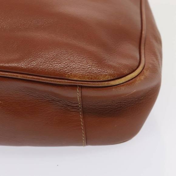 GUCCI Bamboo Hand Bag Leather 2way Brown Gold 001 1705 1638 Auth 92140 - Picture 9 of 16